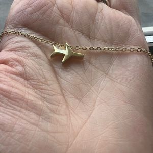 Dainty Airplane Necklace, Travel Necklace, Gold Plane Necklace | , Travel 18”
